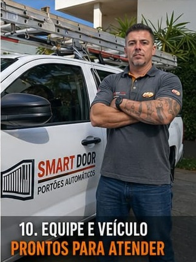 Equipe e veículo prontos para atender